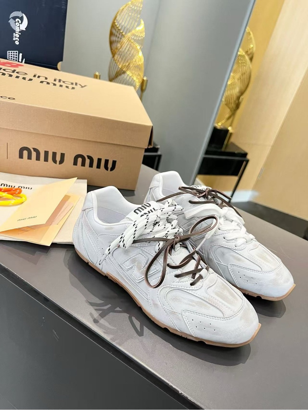 Womens Miu Miu x New Balance 530 SL Sneakers